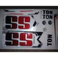 SS Sunridges TON Edition Cricket Bat Stickers [2D/Plain. 