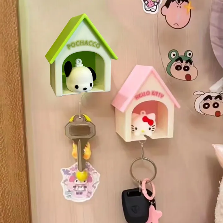 Wall Key Holder Creative House Keys Organizer Cute Anime Keychain Hook ...