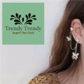 New Arrival Fashion Long Metal Butterfly Tassel Drop Earrings for Women Butterfly Elegant Women Earrings Butterfly Earring for Girls Trendy Trendy Earrings. 