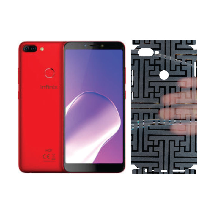 Infinix Hot 6 Pro Back Paper Glitter 360 GLT123 Sami-Transperent Sheet Anti-stain Full Covering Wrap Cover