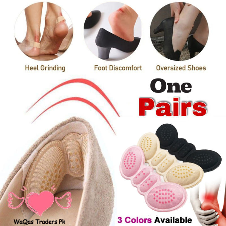 1Pair 6mm Heel Liner Grips Women Insoles for Shoes High Heels Adjust Size Adhesive Shoe Insoles Foot Care Heel Sticker Inserts Pad Pain Relief Foot Care Insert