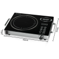 2200W Electric Infrared Ceramic Cooker - Touch Operated Induction Hot Plate with Timer, Temperature Control, and Waterproof Design RAF Household Digital Infrared Cooker Large Firepower Infrared Cooker Simple Operation Infrared Cooker. 
