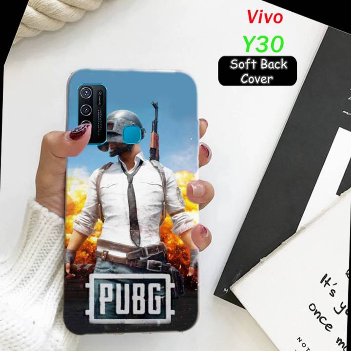 Vivo_Y30 Pouch Cover - PUBG - 2Gud Soft Case Cover