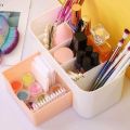 Makeup Organiser Cosmetic Storage Box Multi Functional Desktop Tidy Organiser Holder with Drawer Random Colour makeup organizer. 
