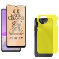 ECLIX 2 IN1 Ceramic Matte For itel S23 Screen Protector + Back Jelly Film hydrogel For itel s23 - Transparent. 
