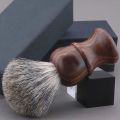 Shaving Brush Wooden Handle Barber Shave Badgers Hairs 100% Pure Bristle Men's Shaving Tool Men's Care Shaving And Grooming. 