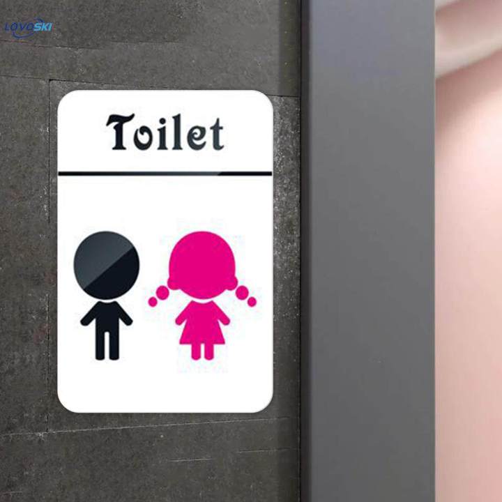 Children%20Restroom%20Sign%20WC%20Sign%20Washroom%20Plaque%20Self-sticks%20Wardrobe%20Decor%20for%20Bathroom%20Restroom%20-%20Image%206