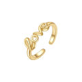 【Thriving】 Adjustable 18K Toe Rings For Women Beach Open Toe Rings Flower Arrow Tail Pinky Band Rings Barefoot Foot Jewelry ZHANGNA.