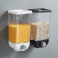 Easy Press Kitchen Wall Mounted Food Storage Container Cereal Dispenser Oatmeal Wall Mounted Container Cereal Dispenser For Oatmeal Cereal Spices Dry Fruits and other food items - In 1000ml, 1500 ml. 