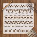 Border Stencil Wall Painting Scrapbooking Stamping Embossing and Clothes Painting Paper Card Template.. 