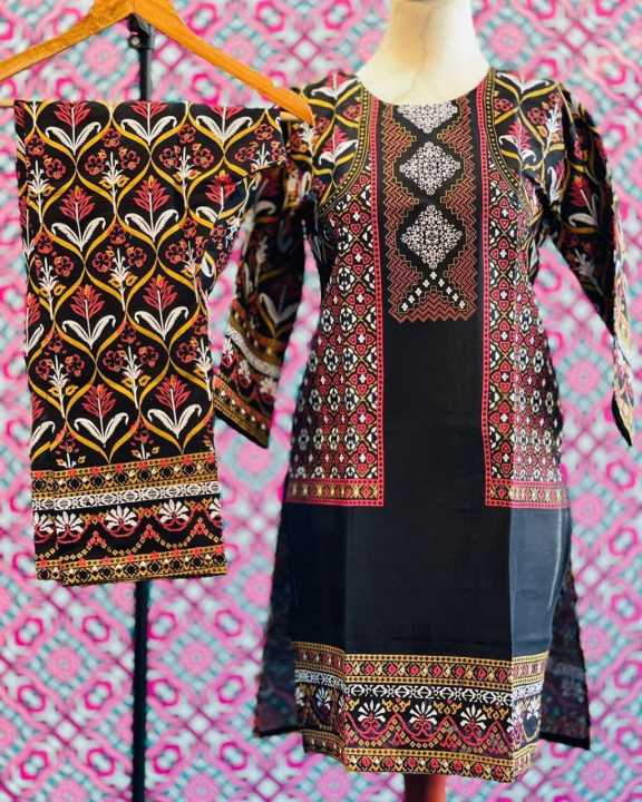 Stylish%20Era%20Stitched%203D%20Printed%20jacket%20style%202pc%20Dress%20for%20Women%20-%20Image%204