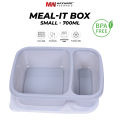 Maxware Household Meal-it Box Small 700ml, Lunch Box with two portions/Compartments, Best Meal box for Office/School/College/University, Meal it Box Small available in 4 beautiful Colors. 