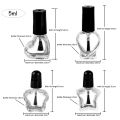 5ml Glass Nail Polish Bottles Empty Nail Polish Clear Bottles With Brush Cap Used For Nail Art DIY. 