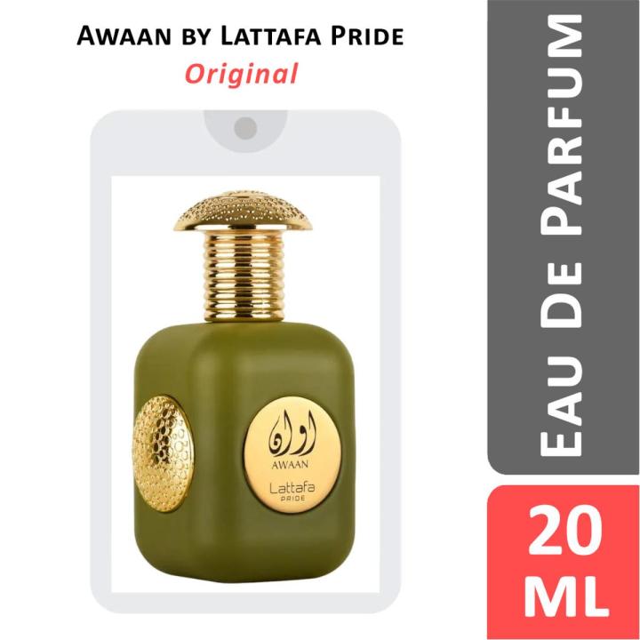 Awaan Lattafa Pride Perfumes 20ml EDP for women and men Discovery Pack Travel