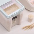 Rice Bucket Cereal Storage Box Bean Rice Plastic Container. 