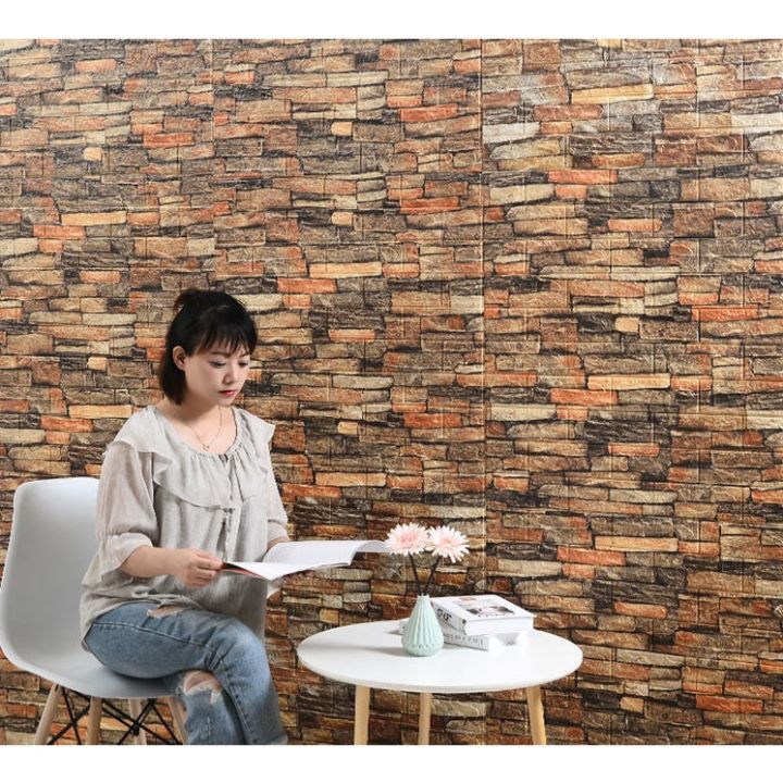 %5B1PCS%5D%203D%20Brick%20Stone%20Wall%20Sticker%20Self-Adhesive%20Foam%20Wallpaper%20Panels%20Room%20Decal%2077x70cm%20-%20Image%209