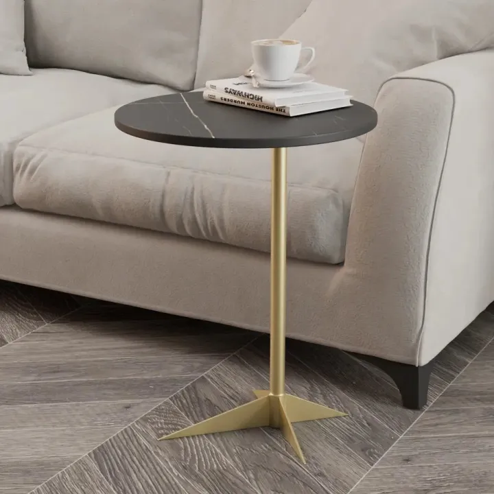Coffee Table White Book Bed Bedside Small End Sofa Accent Side Set Gold ...