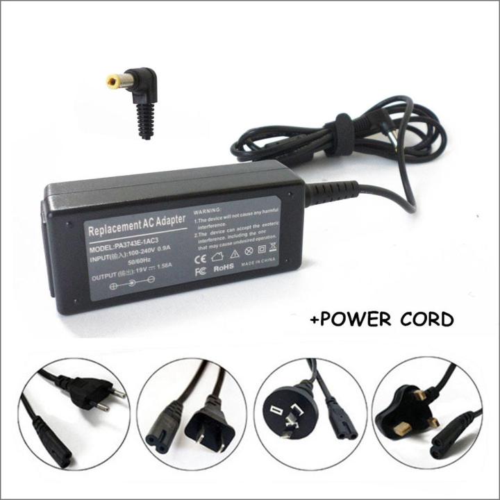 30W Laptop Power Adapter Charger 19V 1.58A For Ordenador Portatil Toshiba Mini NB200 NB201 NB202 NB203 NB204 NB205 NB280