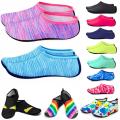 【Footprint】 Unisex Water Shoes Beach Swimming Aqua Shoes Men Women Sports Water Diving Underwater Socks Breathable Seaside Socks. 