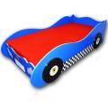 Furnishoo Kids Racing Car Bed - Kids Bed - Blue Car Bed. 