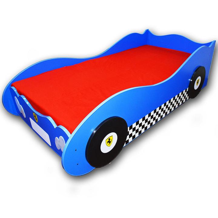 Furnishoo Kids Racing Car Bed - Kids Bed - Blue Car Bed | Daraz.pk