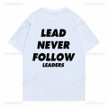 Rapper Chief Keef Lead Never Follow Leaders Letter Print T-shirt Summer Men Hip Hop Streetwear Fashion Trend Casual Vintage Tee. 