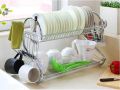 2-Layer Dish Drainer/ Plate Holder - Stainless Steel. 