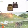 2x Retro Style Pasture Bell Premium Cow Bell Loudly Ringing Small Loud Bells Metal Cowbells for Livestock Sheep Cow Pet Accessories. 