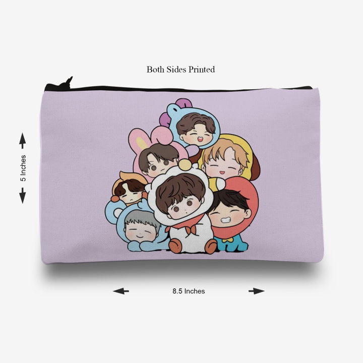 Traverse BTS BT21 pencil pouch for boys Digitally