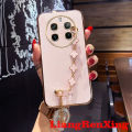 Casing realme 12 Pro 5G realme 12 5G 2024 realme 12 plus back cover phone case softcase electroplated silicone shockproof cover new design Clover bracelet for girl ddsyc02. 