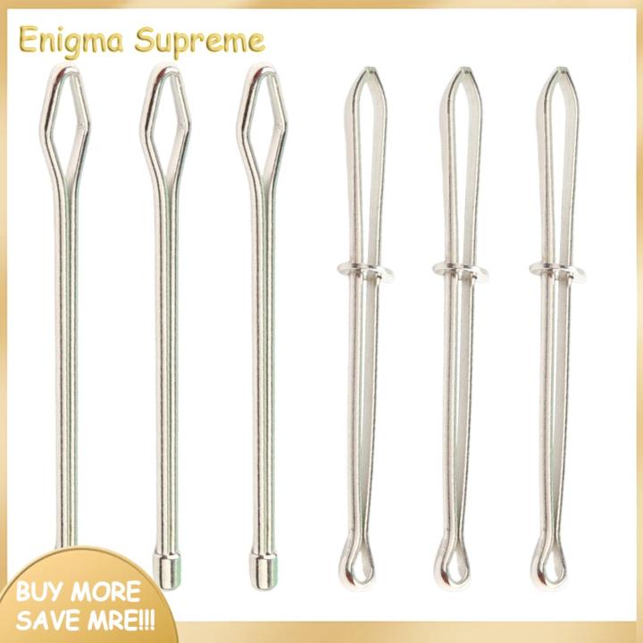 Enigma- Crafters' Essential Tool 6 Pcs Stainless Steel Drawstring Threading Tool Set for Diy Hoodies Pants Shorts Easy Rope Replacement Clip with Tweezer Buyers' Favorite Drawstring Replacement Tool