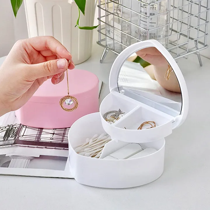 Multifunctional%20Plastic%20Folding%20Jewelry%20Box%202%20layers%20Heart%20Design%20Makeup%20Cosmetic%20Jewelry%20Earrings%20Ring%20Storage%20Organizer%20/%20Heart-Shaped%20Pink%20Makeup%20Box-Mirror,%20Organizer,%20Drawer,%20Earrings/%20Heart%20Shape%20Jewelry%20Box%20Makeup%20Organizer%20with%20Mirror%20-%20Image%207