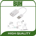 BUH External USB 2.0 Virtual 7.1 Channel Audio Splitter Sound Card Adapter for PC/Laptop. 