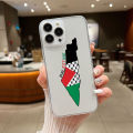 Palestine Flag Map Passport Phone Case For Samsung S24 S23 S22 S21 S20 S10 FE Note20 Note10 Plus Ultra Lite 5G Soft TPU Cover. 