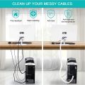 【Ready Stock Cable Management Sleeves Split Cord Protector Wire Loom Tubing Wire Protector for Home Office TV PC. 