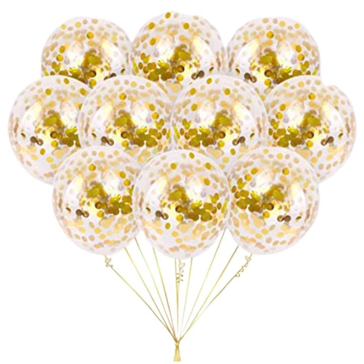 10 Pieces Confetti Balloons Premium Quality Party Decoration