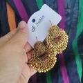 Gold Color Metal Earrings - Fashionable Women's Jewelry - Elegant Accessories for All Occasions - Buy Online on Daraz.pk for Stylish and Affordable Earrings. 