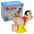 New Children Electric Bubble Machine Toy Funny-looking Boy Fart Bubble Blower With Muic And Light Kid Gift. 