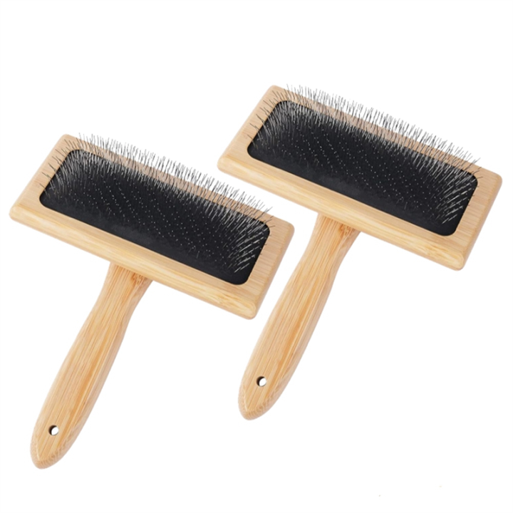 2 PCS Wool Carders, 6.1InchX4.8Inch Large Hand Carders for Wool, Craft Wool Felt Mixing Tool, Pet Slicker Brush Easy to Use