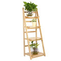 4 Tier Wooden Ladder Folding Book Shelf Stand Plant Flower Display Shelving Rack. 