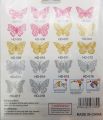BUTTERFLY DECORATION STICKERS DIY WALL DECORATIONS NURSERY ROOM DECOR BUTTERFLY STICKS PACK OF 12 PCS. 