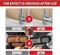 Rust Removal Converter Metallic Paint, Water-Based Metal Rust Remover, Furnishk Rust Converter, Rust Converter for Metal, Multi Purpose Anti-Rust Protection Car Coating Primer with Brush. 