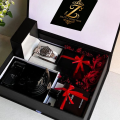 Complete Men’s Gift Collection – Premium Watch, Wallet, Belt & Perfume Set. 