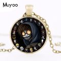 Accessory For Hot Creepypasta Creepy Pasta Ticci Toby Necklace Glass Bronze Pendant Chain Jeff The Killer Hz1. 