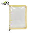 A5/A6 Diary Binder Flower Zipper Detachable Macaron Color Refreshing Waterproof 6 Rings School Stationery Clear Loose Leaf Notebook Cover for Student. 