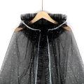 Disney Baby Girl Cloak Cloak Cape with Hood Frozen Elsa Costume Sequined Shawl Halloween Cosplay Clothing Party Accessories. 