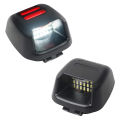 2Pcs Red Tube SMD LED License Plate Light for Nissan Navara D40 2005 2016. 