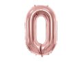 Rose Gold Color Digit Foil Balloons All Numbers Customized For Birthday Party Etc. 16 Inches  0 To 9, Pipe To Inflate. 