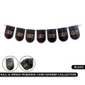 Hajj Mubarak Card Banner Collection Wall Hanging Bunting Banner For Decoration, Islamic Festive Garland Cursive Style Banners For Decoration, Party Supply Decor, Decorate Your Home, Garden, Hajj Banner. 