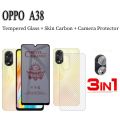 OPPO A38/A98/A78/A58 Anti-Spy Privacy Tempered Glass Screen Protector | Full Coverage and Anti-Oil. 